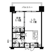 レジディア錦糸町　1LDK(40G-VU(614)-TYPE)