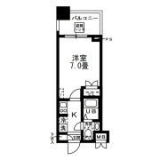 レジディア錦糸町　1K(20C-1-VU(505)-TYPE)
