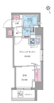 レジディア松陰神社前　1DK(E-TYPE)