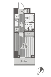 レジディア蒲田　1K(C-VU(1409)-TYPE)